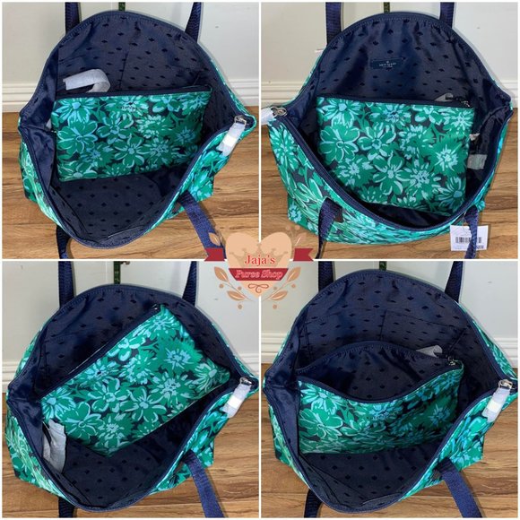 💚Kate Spade New York Polyester Floral Print Bag W/ Wristlet-SET💚 - Picture 7 of 16